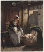 TvB T 328
<br/>
Moeder en slapend kind (Moederlijke zorg)
<br/>
<em>Neuhuys, Albert (1844-1914)</em>